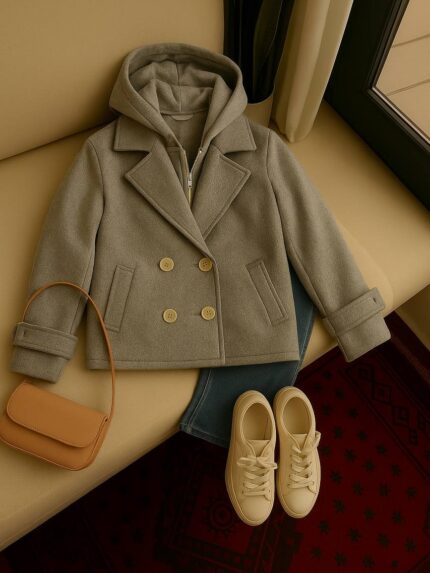 کت فوتر کلاه طوسی   کد: ۳۱۱۰۰۲